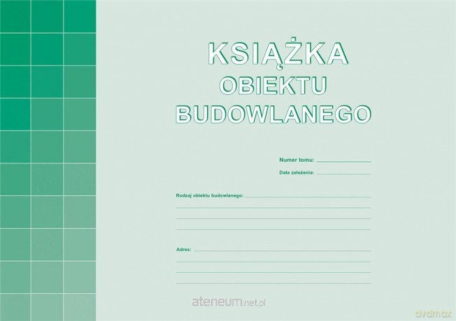 Książka Obiektu Budowlanego A4