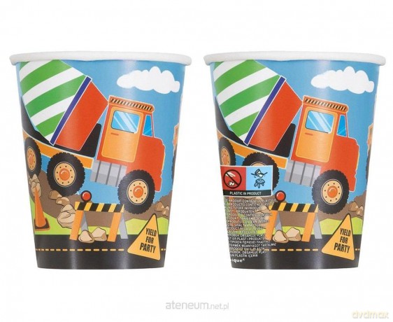 Kubeczki papierowe Budowa 266ml 8 szt