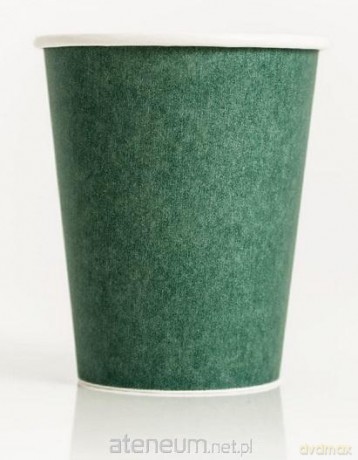 Kubki papierowe eko ciemnozielone 250ml 10 szt