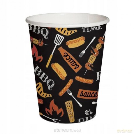 Kubki papierowe eko grill 250ml 10 szt