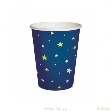 Kubki papierowe eko Gwiazdki 250ml 10 szt