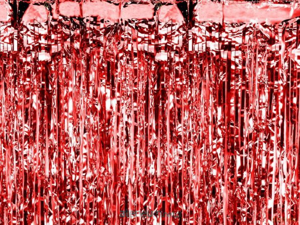 Kurtyna czerwona 90x250 cm