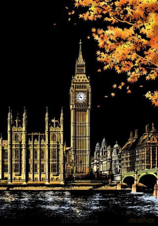 Magiczna Zdrapka - Big Ben 40,5x28,5 cm