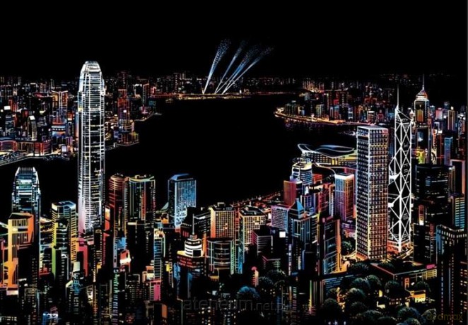 Magiczna Zdrapka - Hong Kong 40,5x28,5 cm