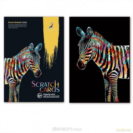 Magiczna Zdrapka - Zebra 40,5x28,5 cm