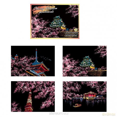Magiczna Zdrapka 4w1 - Sakura 20x14 cm