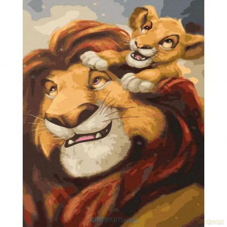 Malowanie po numerach - Simba 40x50 cm
