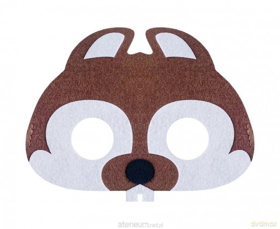 Maska filcowa bóbr 17.5x13.5 cm