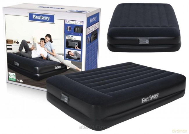 Materac dmuchany 203 x152 x46 cm [SPORT]