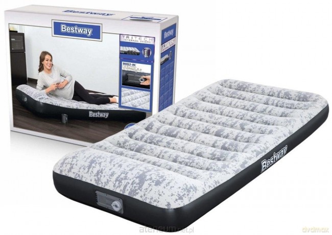 Materac dmuchany z pompką 188 x99 x30 cm [SPORT]