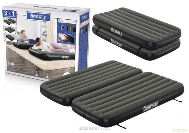 Materac podwójny 188 x99 x25 cm [SPORT]