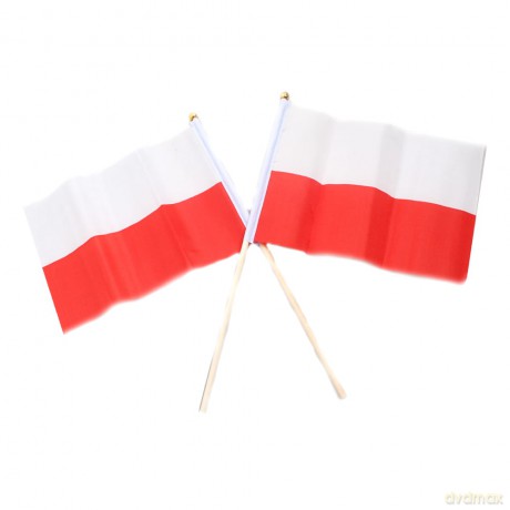 Materiałowa flaga na patyczku (2 szt)