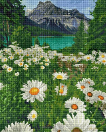 Mozaika diamentowa - Podnóże gór 40x50 cm