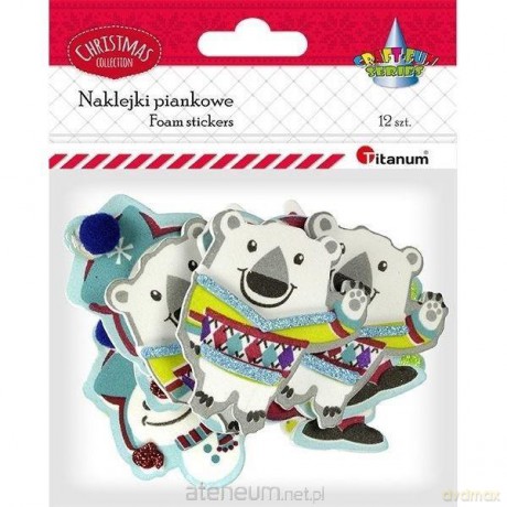 Naklejki piankowe 3D Boże Narodzenie 12 szt