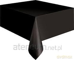 Obrus czarny 137 x 275 cm