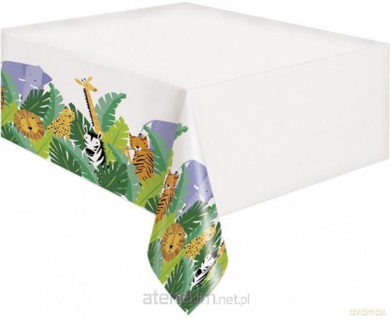 Obrus plastikowy Animal Safari 137x213 cm