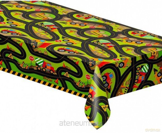 Obrus plastikowy Budowa 137x213 cm
