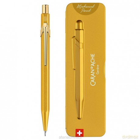 Ołówek mechaniczny 7mm złoty