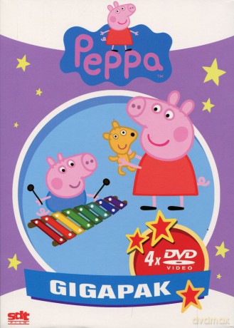 Świnka Peppa Gigapak: Gwiazdy / Nad morzem / Wyspa piratów / Jazda na rowerze BOX [4DVD]