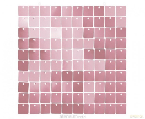 Panel dekoracyjny różowy przezroczyste tło 30x30 cm