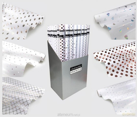 Papier biały ozdobny MIX (48 szt)