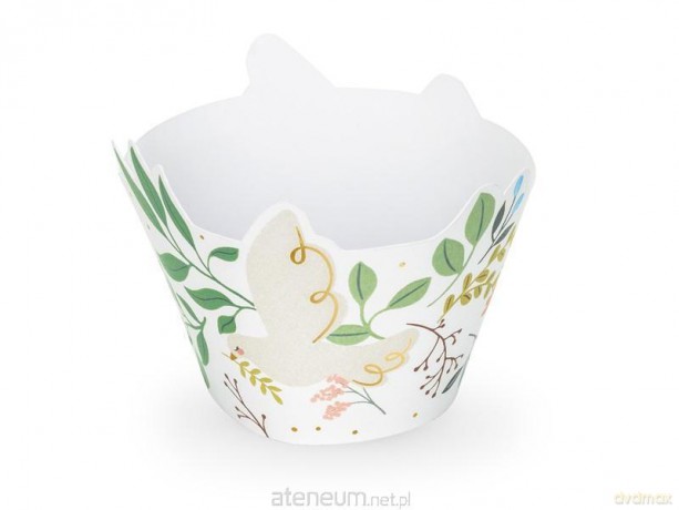 Papilotki na muffinki Kwiaty 5x7.5x6.5 cm 6 szt