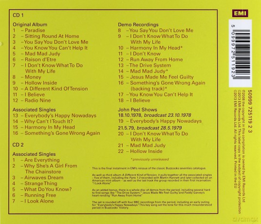 Buzzcocks: A Different Kind Of Tension [2CD]