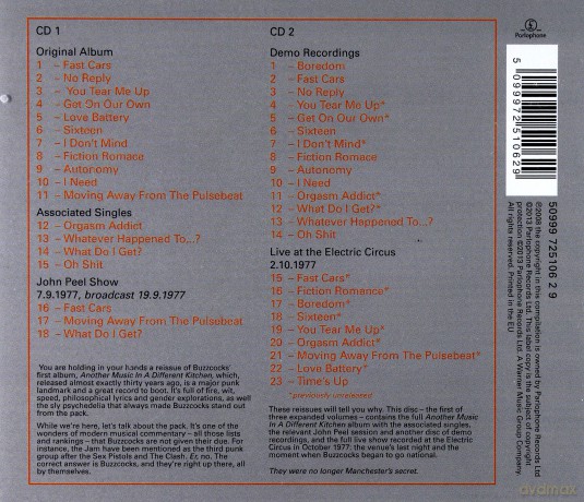 Buzzcocks: Another Music In A Different Kitchen [2CD]