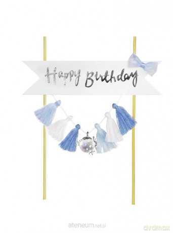 Piker Happy Birthday niebieski