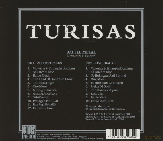 Turisas: Battle Metal (Limited) [2CD]