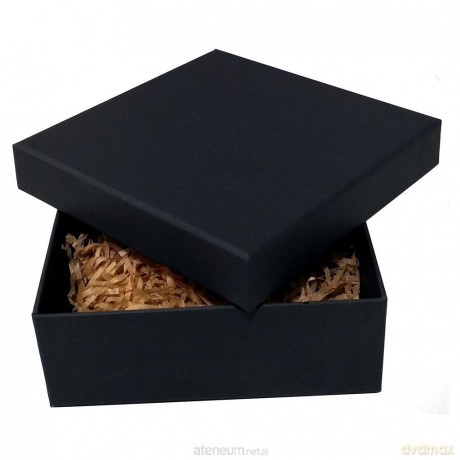Pudełko tekturowe kraft czarne 15x15x5,5 cm