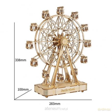 Puzzle Drewniane 3D Pozytywka Diabelski młyn