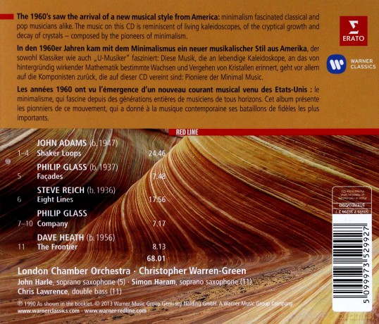 Warren-Green/London Chamber Orchestra: Red Line - Minimalist (Adams, Glass, Reich) [CD]