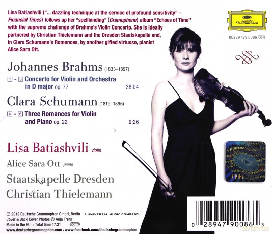 Lisa Batiashvili: Brahms, Schumann [CD]