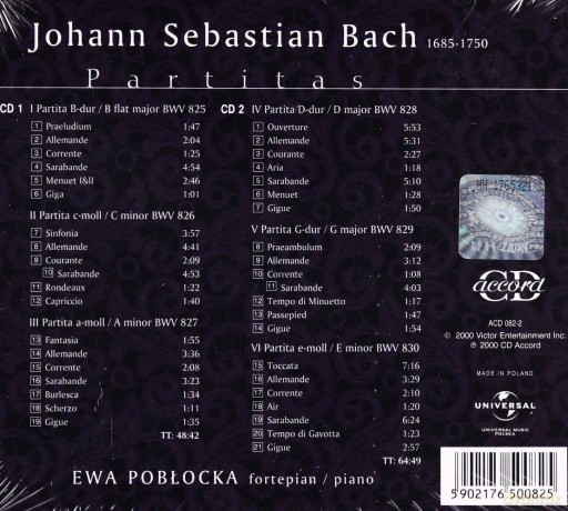 Ewa Pobłocka: Bach J.S. -Partity [2CD]