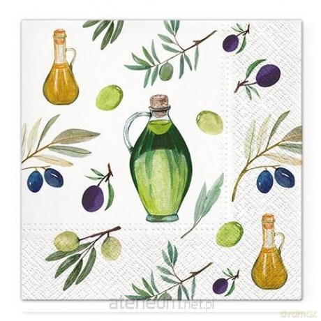 Serwetki Czas na oliwki 33x33 cm 20 szt