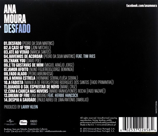 Ana Moura: Desfado [CD]