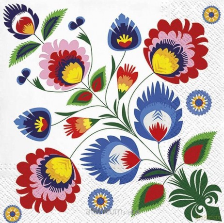 Serwetki Folk 33x33 cm 20 szt