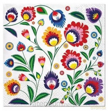 Serwetki Folkowe 33x33 cm 20 szt