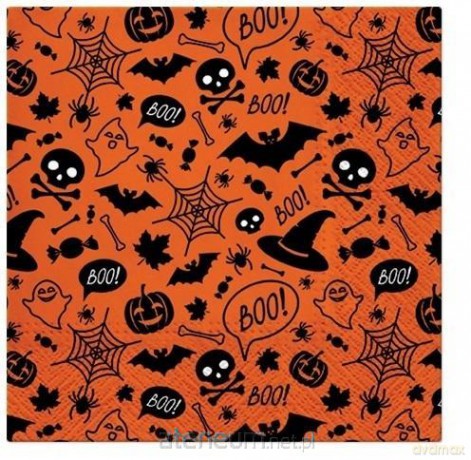Serwetki Halloween 33x33 cm 20 szt