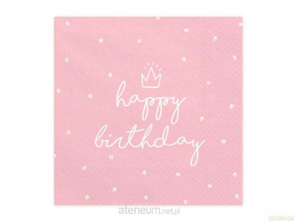 Serwetki Happy Birthday 33x33 cm 20 szt
