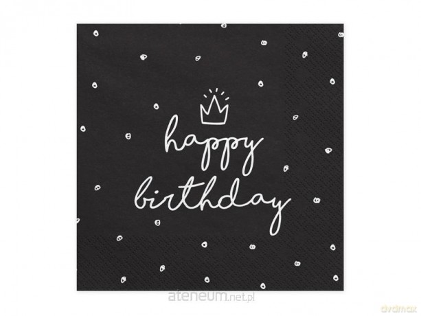 Serwetki Happy Birthday 33x33 cm 20 szt