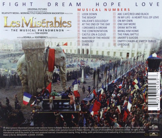 Les Miserables soundtrack (Nędznicy) [CD]