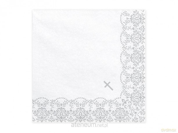 Serwetki Komunijne z ornamentem 33x33 cm 20 szt