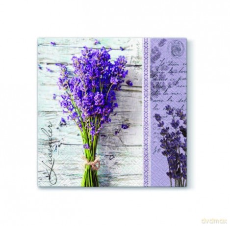 Serwetki Lawenda 33x33 cm 20 szt