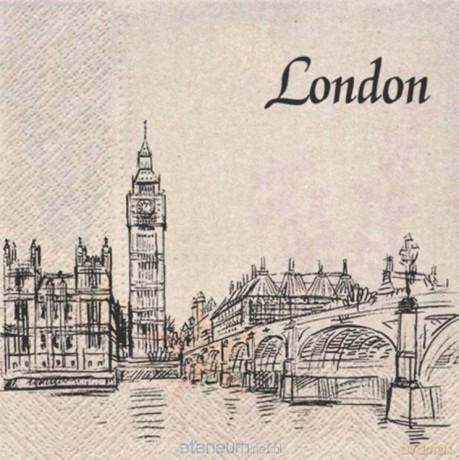 Serwetki Londyn 33x33 cm 20 szt