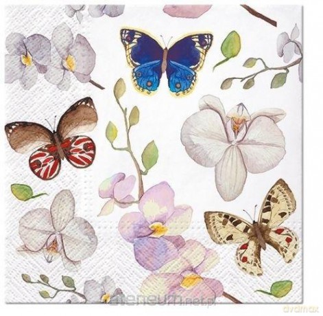 Serwetki Motyle 33x33 cm 20 szt