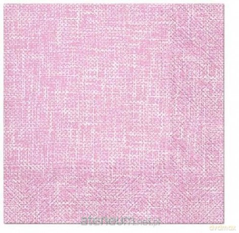 Serwetki Rózowe płótno 33x33 cm 20 szt
