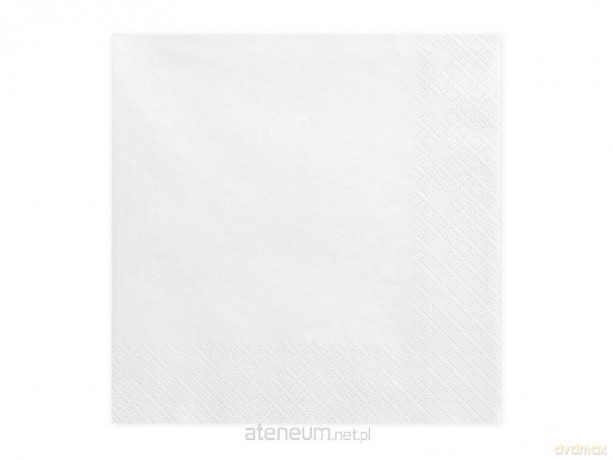 Serwetki trójwarstwowe białe 33x33 cm 20 szt