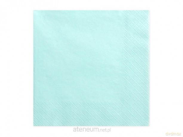 Serwetki trójwarstwowe turkusowe 33x33 cm 20 szt